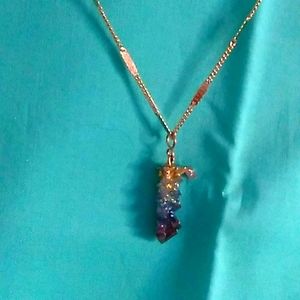 Oggie design golden necklace